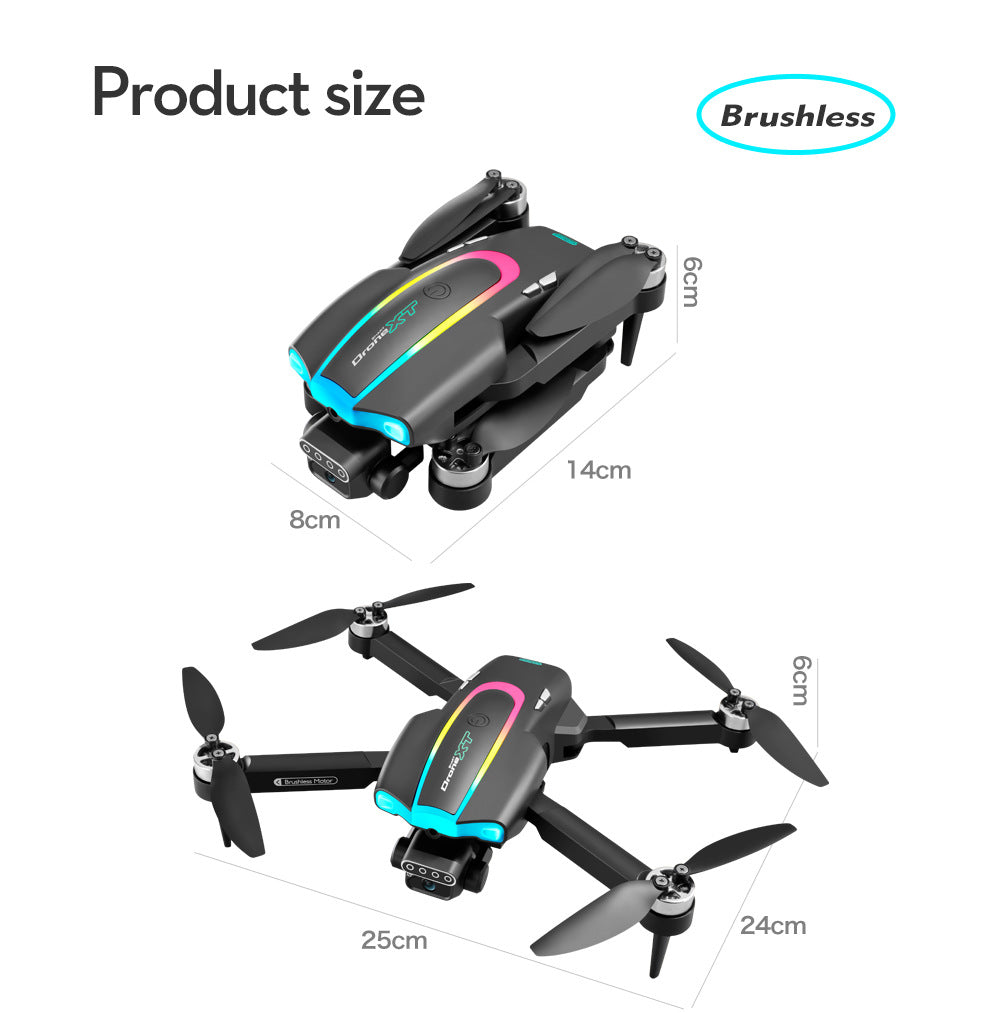 XT105Drone Obstacle Avoidance Dual Servo Aerial Photography Quadcopter Brushless Motor Remote Control Aircraft Drone Cross-Border
