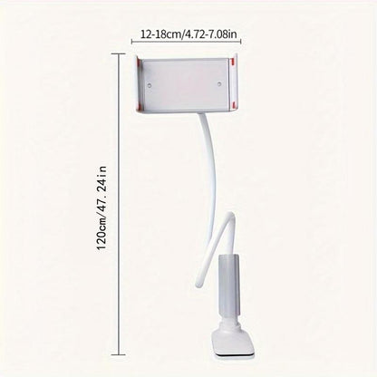 360-Degree Rotating Tablet & Phone Stand, Adjustable Bedside Mount with Flexible Spiral Base, Perfect Bedside Companion for Tablets and Smartphones, Gifts for Mums