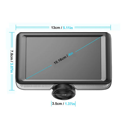 Cross-Border5Inch 360360-degree Dash Cam Front and Rear HD Dual Lens Parking24Hourly Reverse Image