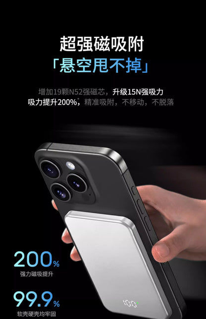 Magsafe Ultra-thin Mini Aluminum Alloy Magnetic Power Bank20w Fast charging is suitable for Apple portable power banks