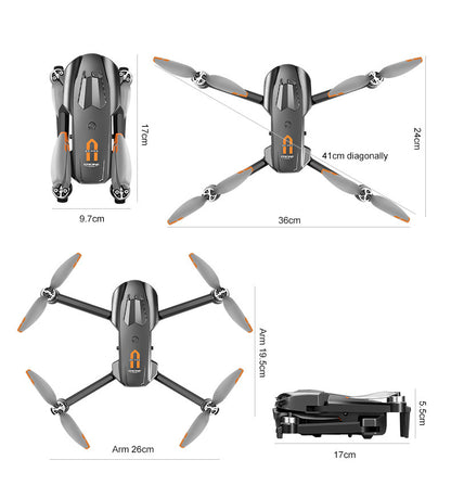 Cross-Border A23 PRO Drone HD Aerial Photography Quadcopter Brushless Obstacle Avoidance Remote Control Aircraft Export Toy