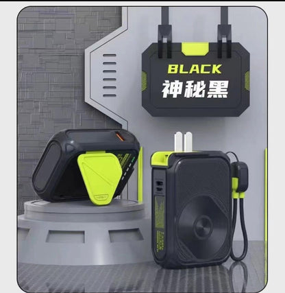 New power bank 5-in-1 magnetic wireless charger with built-in cable multifunctional AC Plug10000Ma Large Capacity