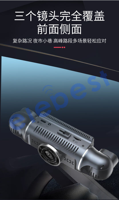 4Record and Display Recorder1080High Definition Night Vision Reversing Image24H Parking monitoring cross-border driving recorder