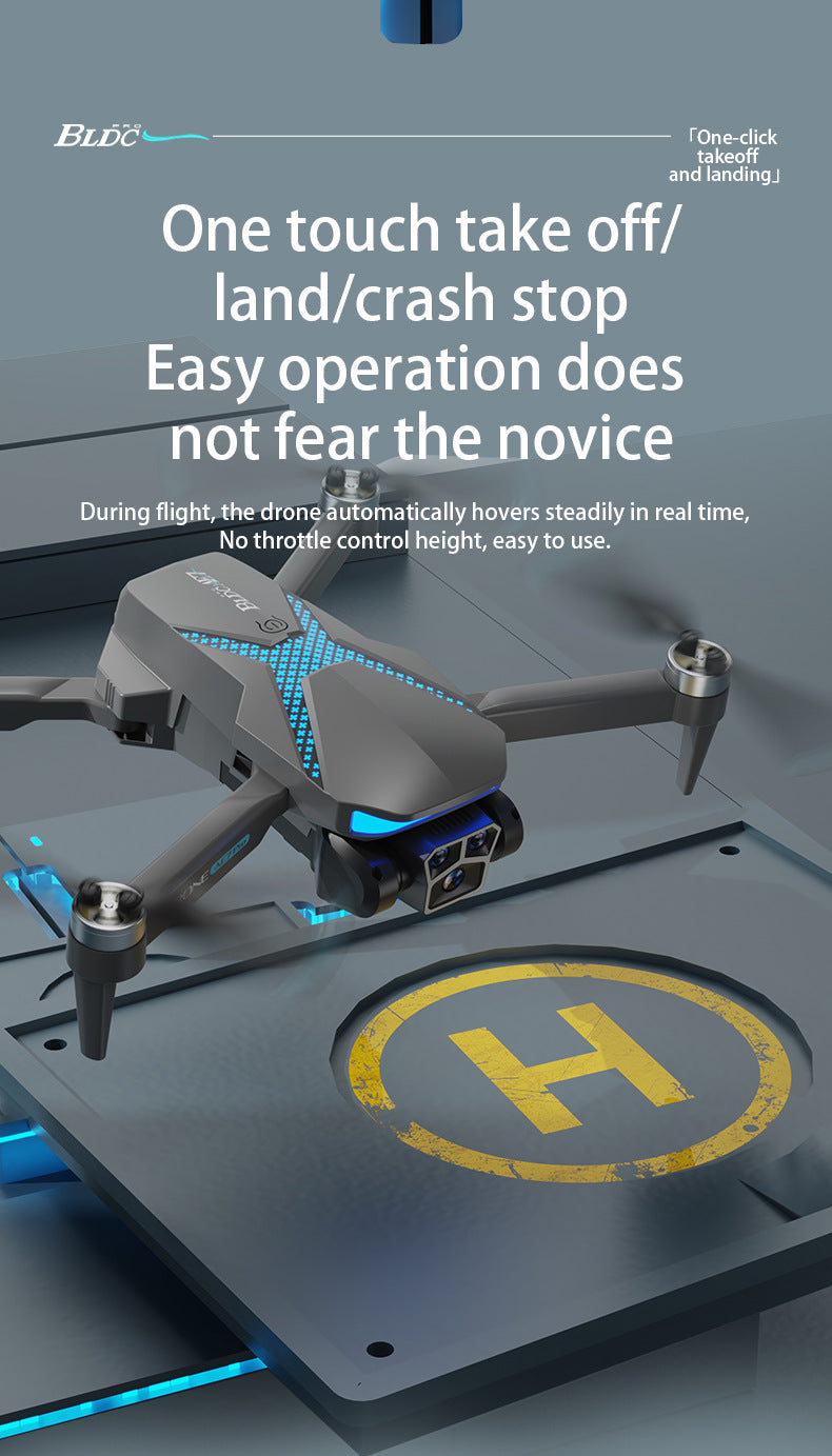 Cross-Border New Products AE7Foldable Brushless Motor Drone Aerial Photography Cool Lighting Remote Control Aircraft Quadcopter