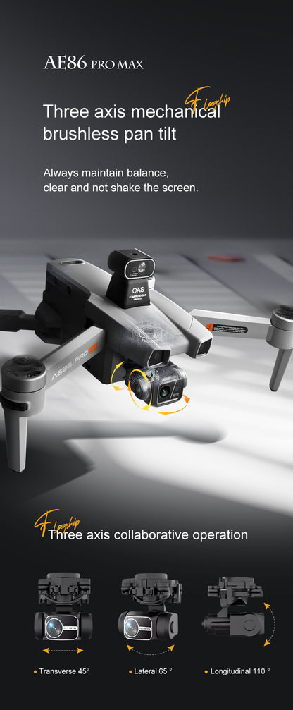AE86Digital Image Transmission Obstacle Avoidance HD Professional Aerial Photography Drone Anti-Shake Auto Return GPS Remote control aircraft
