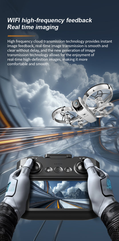 Cross-Border Z4Drone Large Screen Aerial Photography Brushless Quadcopter Obstacle Avoidance Anti-Collision Flying Machine Toy Remote Control Airplane