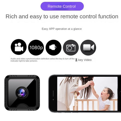 HD Small Square Camera Wireless Remote Network Intelligent Monitoring Camera Home Security WiFi Video Recorder