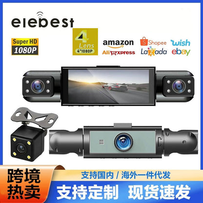 Private Model4Camera Recorder1080P High Definition Night Vision Reversing Camera for Vehicles DVR High-end Dash Cam