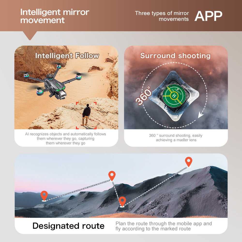 Cross-Border New Products GT6Uav GPS Return to Position 5G Image Transmission Brushless Optical Flow Obstacle Avoidance Remote Control Aircraft Wholesale