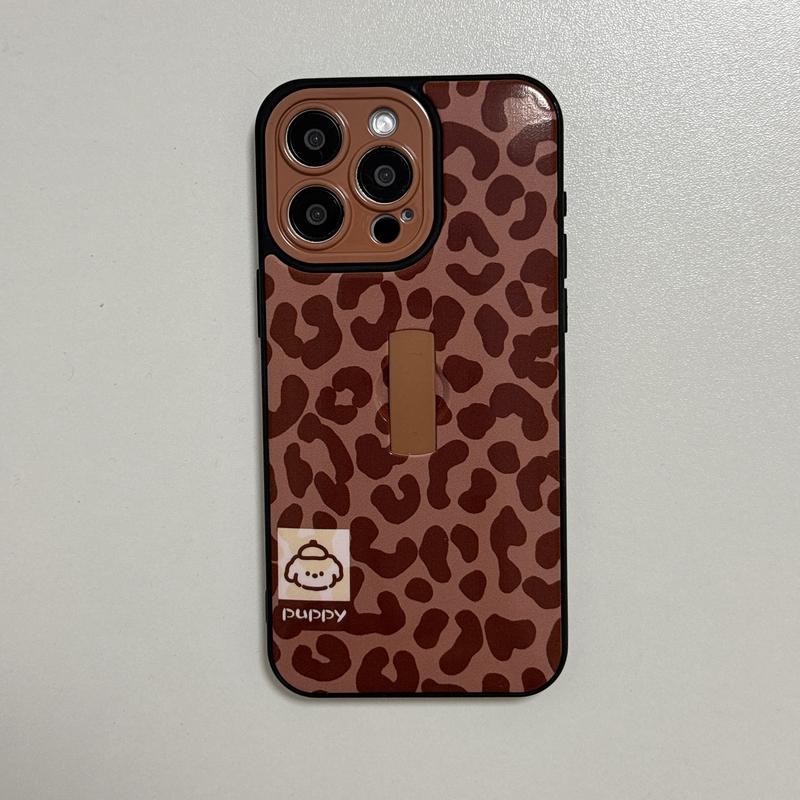 Fashion Leopard-print Pattern Phone Case, Decorative Phone Protector Cover, Phone Accessories Compatible with iPhone 13 14 15 16 Pro Max/Pro, Phone Case