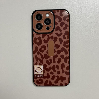 Fashion Leopard-print Pattern Phone Case, Decorative Phone Protector Cover, Phone Accessories Compatible with iPhone 13 14 15 16 Pro Max/Pro, Phone Case