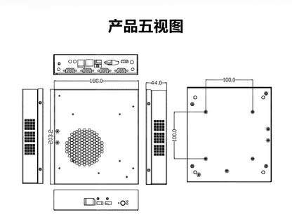 Domestic Industrial Computer Feiteng D2000 Mini Industrial PC Tongxin UOS Kylin FT2000 Mini Industrial Host