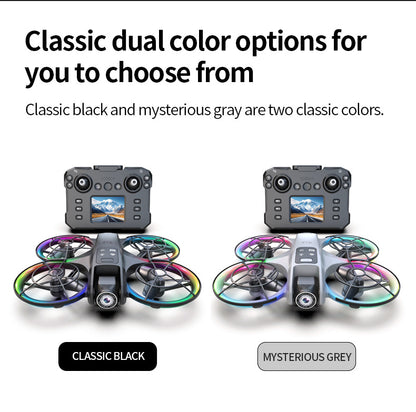 Cross-Border K200 Drone Brushless with Screen Aerial Photography Aircraft Optical Flow Positioning Color Light Full Protection Remote Control Plane