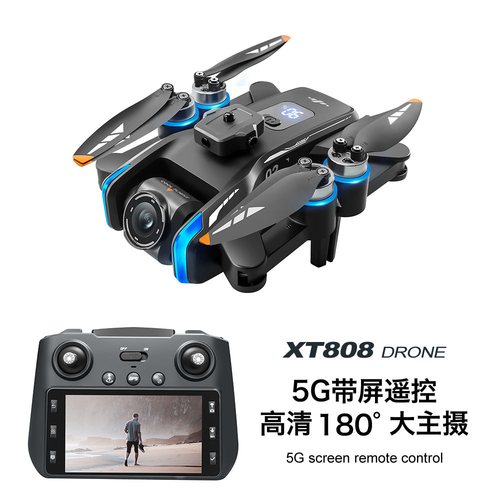 Cross-Border XT808Drone remote control with screen brushless motor HD aerial photography GPS Intelligent Positioning Remote Control Drone