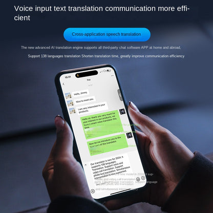 Black Technology Ai Large Model T1 Translator Ultra-thin Card Magnetic One-click Translation Global Video Inter-Translation