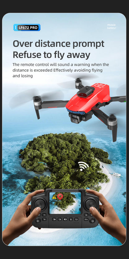 Cross-Border LF672Drone with Screen Control Remote Control Aircraft Optical Flow Positioning Brushless Motor Quadcopter Drone
