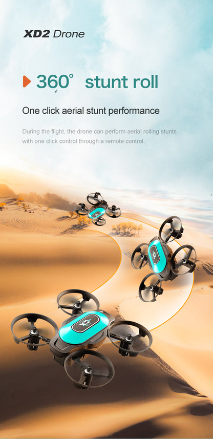 Cross-Border XD2Mini Drone, Shockproof and Impact Resistant2.4G Four-Axis Aircraft360°Rotating and Rolling Remote Control Toy