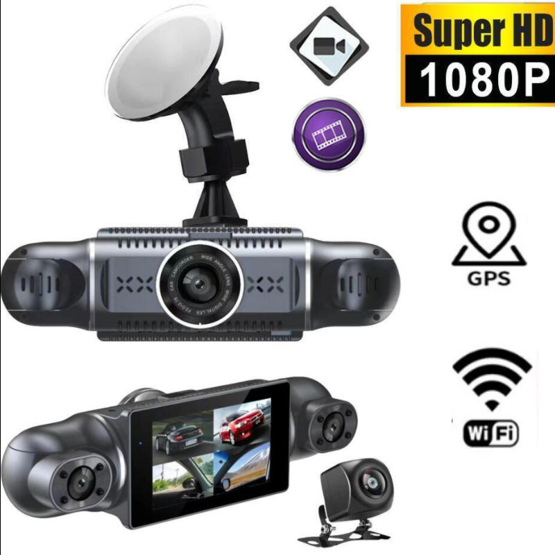 4K Ultra HD Night Vision Recorder WIFI Interconnected Reversing Camera3Dash Cam2K Hd