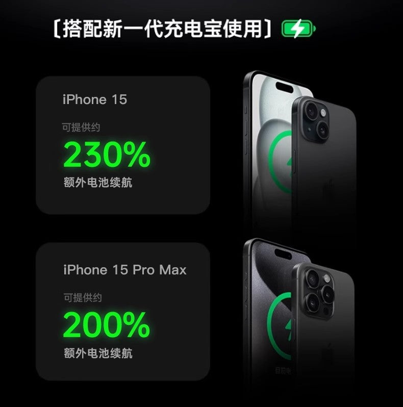 Ultra-Thin MagSafe Magnetic Watch Wireless Power Bank10000mAh Digital Display PD Two-way Fast Charging Power Bank