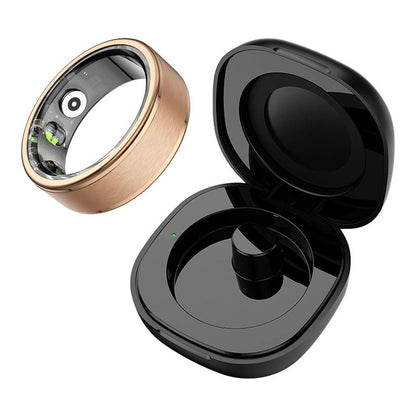 ColMi R03 Smart Ring, Waterproof Smart Ring with Charging Compartment, Fashionable Stainless Steel Ring for Men & Women