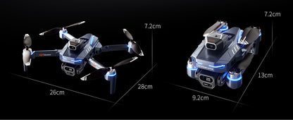Cross-border Drone GT8Three-Camera Aerial Photography Four-Axis Flight Power Display Over-Distance Reminder Remote Control Toy Airplane