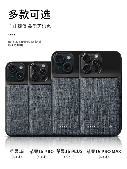 Suitable for Apple15/14/13Mini/12Pro Back Clip Battery iPhone11/XR Wireless Power Bank for Mobile Phones