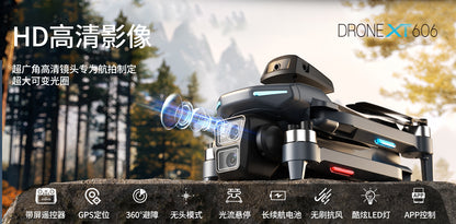 Cross-Border XT606Drone remote control with screen brushless motor HD aerial photography GPS Intelligent Positioning Remote Control Drone