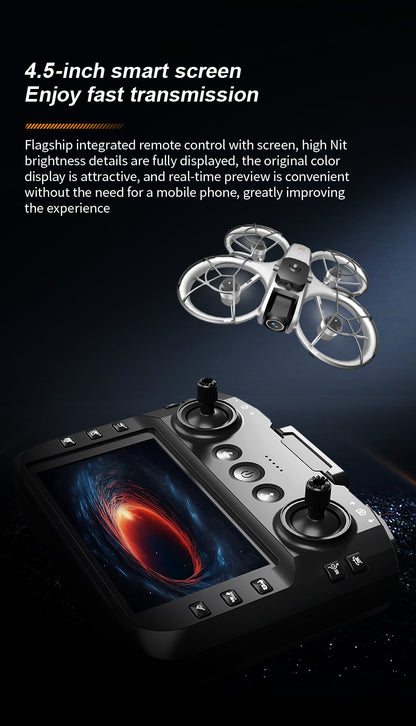 Cross-Border Z4Drone Large Screen Aerial Photography Brushless Quadcopter Obstacle Avoidance Anti-Collision Flying Machine Toy Remote Control Airplane