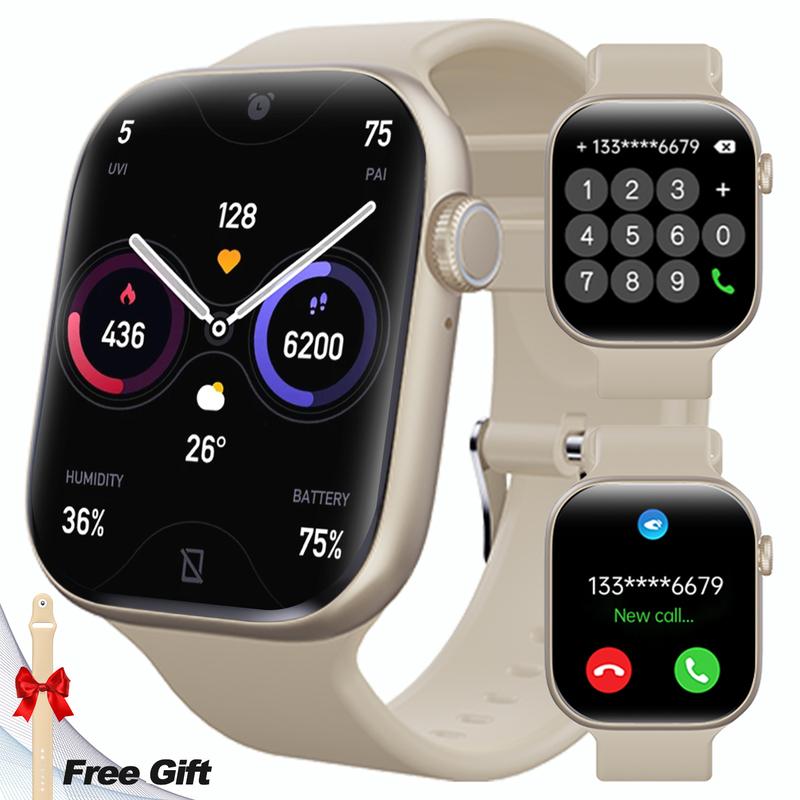 2025 Fashion Smart Watches for Women, Touch Screen Watch, Answer/Make Calls/100+ Sports Modes/Message Reminder, DIY Watch Dials, Wearable Devices, Smart Watches for iPhone/Andriod, Gift for Wife, Girl Friend