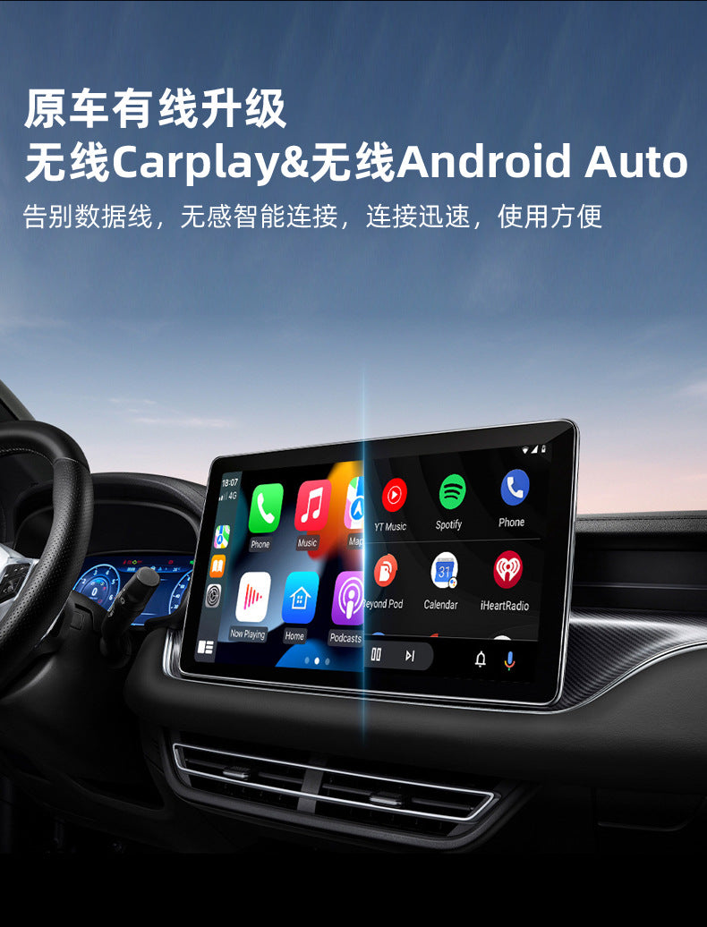 Wireless carplay Adapter for Android Auto Wired to Wireless Car Navigation2Combination1carplay Box