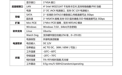Industrial Control Four-Network Port J412 5,000 M Soft Industrial Control Machine Aikuai Mini Computer Small Host J1900