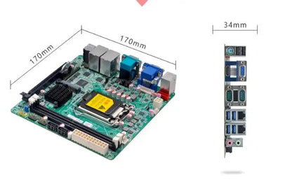 Z390 Motherboard Mini-ITX SBC IPC Mainboard Industrial Board Mini ITX Support 8/9th i3i5i7 LGA1151 CPU 6*COM 2*LAN i210 PS/2 VGA