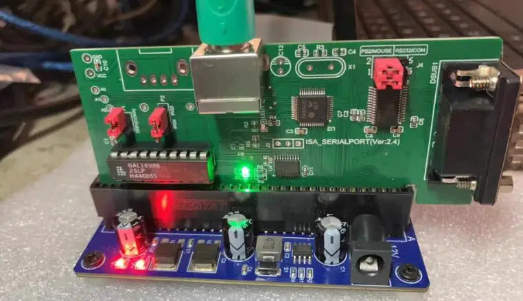 ISA To PS/2 Mouse COM ISA bus expansion card Serial port  card PS2 mouse interface Optical mouse DOS interface 8-bit bus