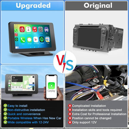 【PASLDA】2025 Upgraded Wireless CarPlay Screen: The Ultimate Portable Car Play Adapter for Seamless In-Car Entertainment Springtok