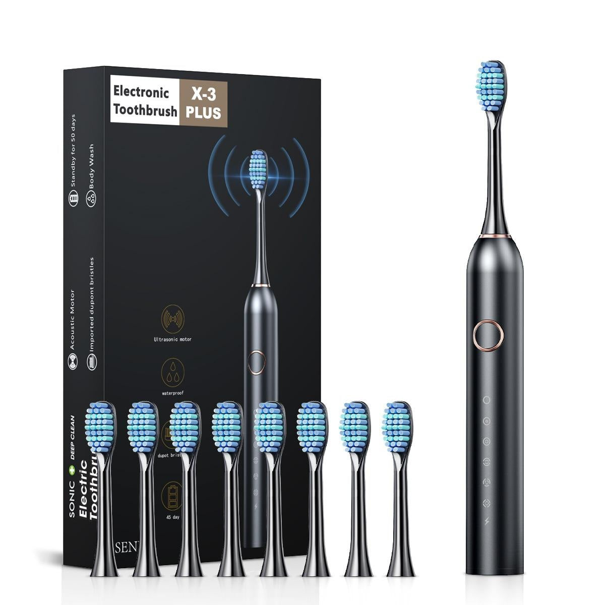 Toothbrush Household Adult Wholesale Non-Rechargeable Waterproof Small Gift Sonic Vibration Soft Hair Electric Teeth