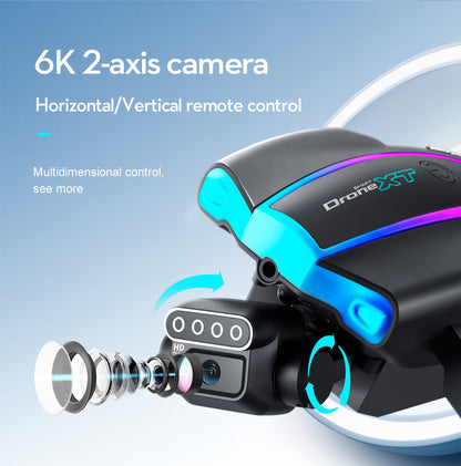 XT105Drone Obstacle Avoidance Dual Servo Aerial Photography Quadcopter Brushless Motor Remote Control Aircraft Drone Cross-Border