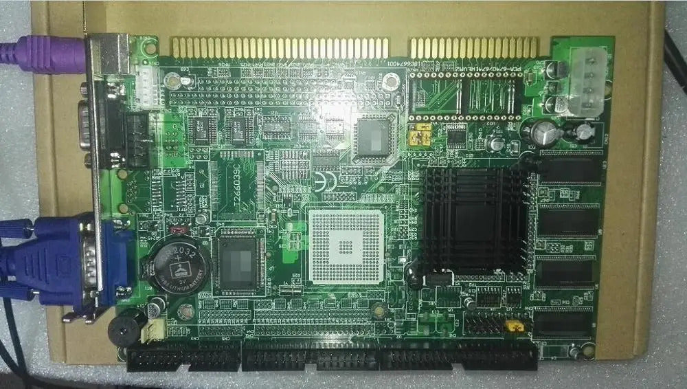PCA-6741 IPC Board PCA-6741F Rev.A2 ISA Slot Industrial Motherboard Half-Size CPU Card PICMG1.0 Mainboard With CPU RAM No-LAN
