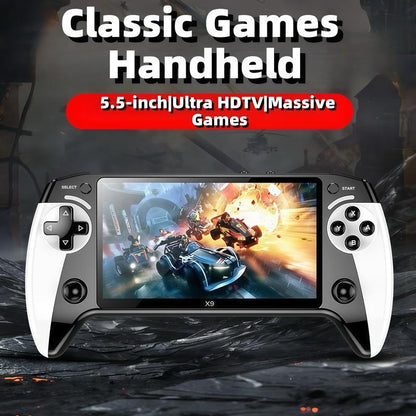 X9 Handheld Game Console, Rechargeable Portable Game Console with Built-in 10 Emulator Games, Handheld Wireless Gaming Console for Home & Travel, Protective #TikTokShopBlackFriday