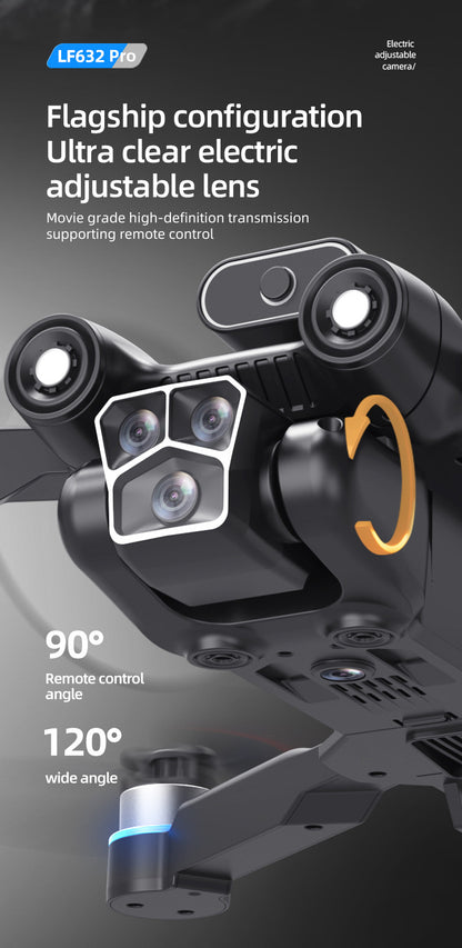 Cross-Border LF632Drone with screen control, optical flow positioning, quadcopter with brushless motor Remote Control Airplane Toy