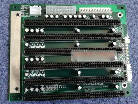 PCA-6106-B  New IPC 6*ISA PCA-6106 ISA Bus Slot Industrial passive backplane Half-size CPU Card Supports ATX/AT power interface
