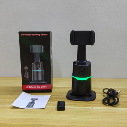 360-Degree Rotatable Smart Selfie Stick, Selfie Stick with Wireless Remote Control, Phone Stabilizer with RGB Light for Video Recording, Phone Accessories