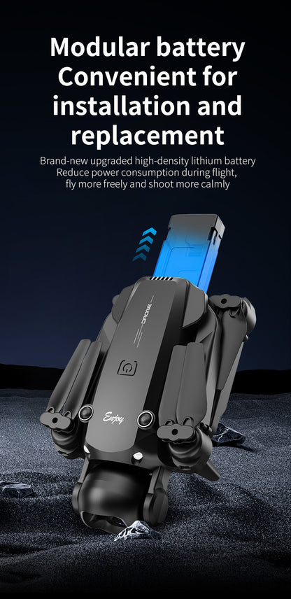 Cross-border Drone E4Foldable HD Aerial Photography Quadcopter VR Glasses Image Transmission Remote Control Airplane drone