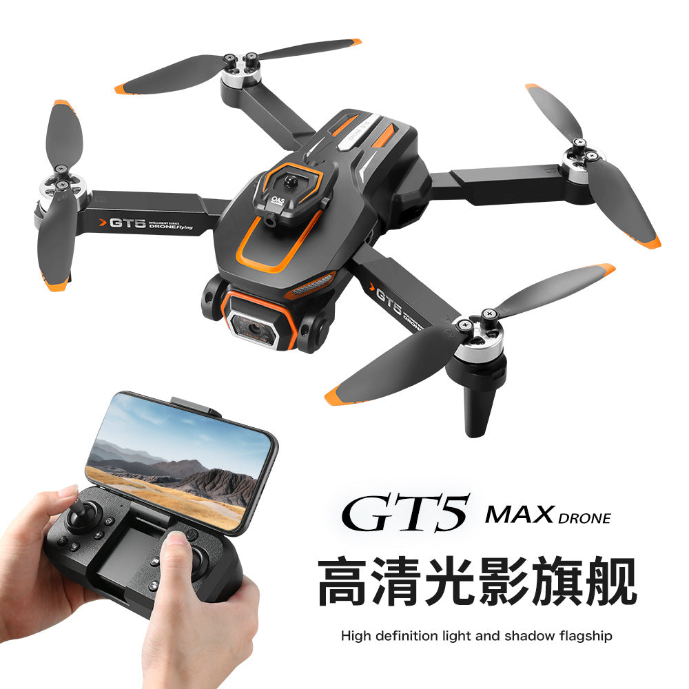 Cross-Border GT5Drone HD Aerial Photography Electric Lens Quadcopter Obstacle Avoidance Brushless Remote Control Aircraft Drone