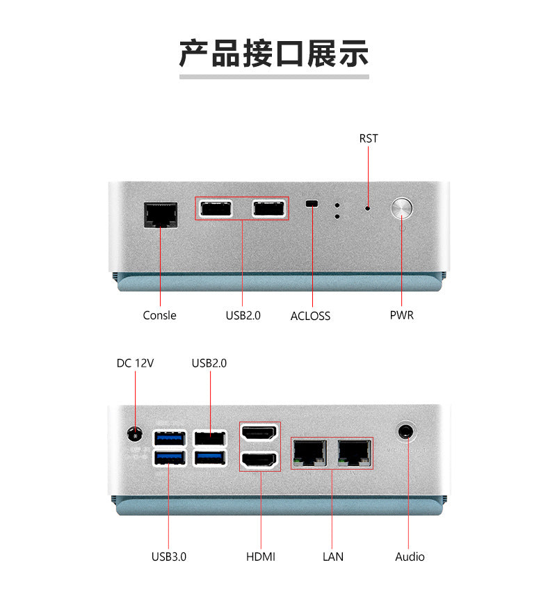 Industrial Control Dual Network J6426 Industrial Computer Small Host N6211 Dual HDMI Thin Client NUC Mini Host