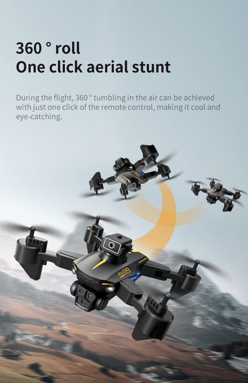 Cross-Border KY605S Drone Three-Camera Aerial Photography Four-Sided Obstacle Avoidance Remote Control Aircraft Optical Flow Positioning Quadcopter