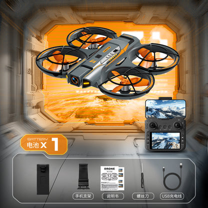 Cross-Border A21Drone Brushless Motor Mecha Style Aircraft Optical Flow Positioning Aerial Photography Full Protection Remote Control Airplane