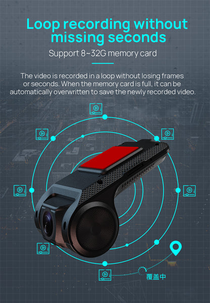 Android Large Screen Navigation USB Driving Recorder Ultra High Night Vision WIFI Dual Recorder Car Electronic Dog AR