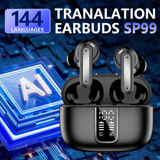 Translation Headphones SP99 Bluetooth Wireless Translation AI Headset 144 Languages Translation Simultaneous Translation