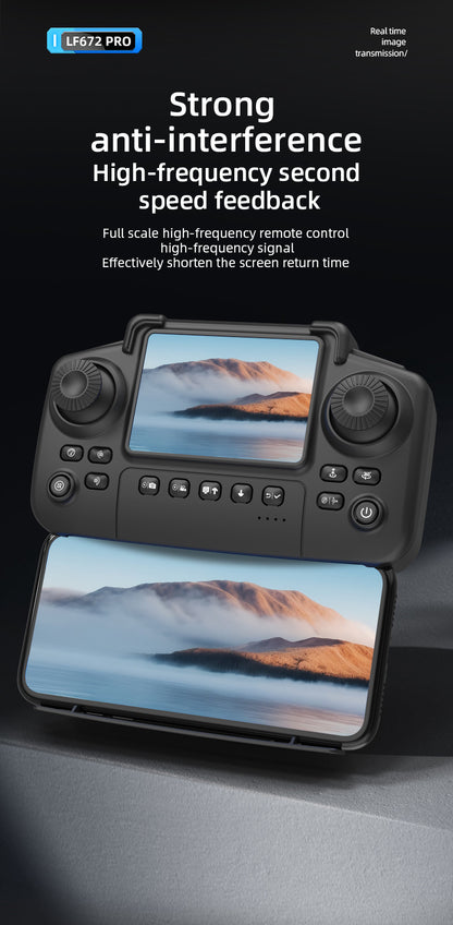 Cross-Border LF672Drone with Screen Control Remote Control Aircraft Optical Flow Positioning Brushless Motor Quadcopter Drone