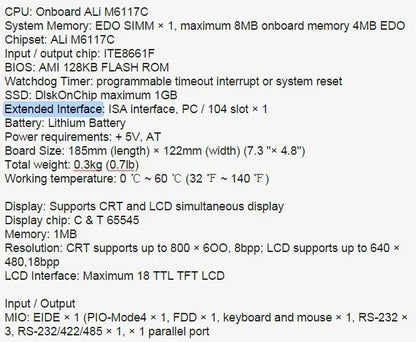 SBC-357 100% OK Original IPC ISA Bus motherboard MTO-357 4M Half-Size CPU Card PICMG 1.0 Mainboard With CPU RAM